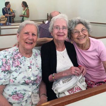Diane, Shirley and Fatina in Brewster Chapel