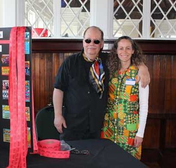 Amy & Rick at our 1970's themed auction